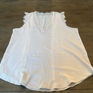 Cream blouse tank - perfect for layering !